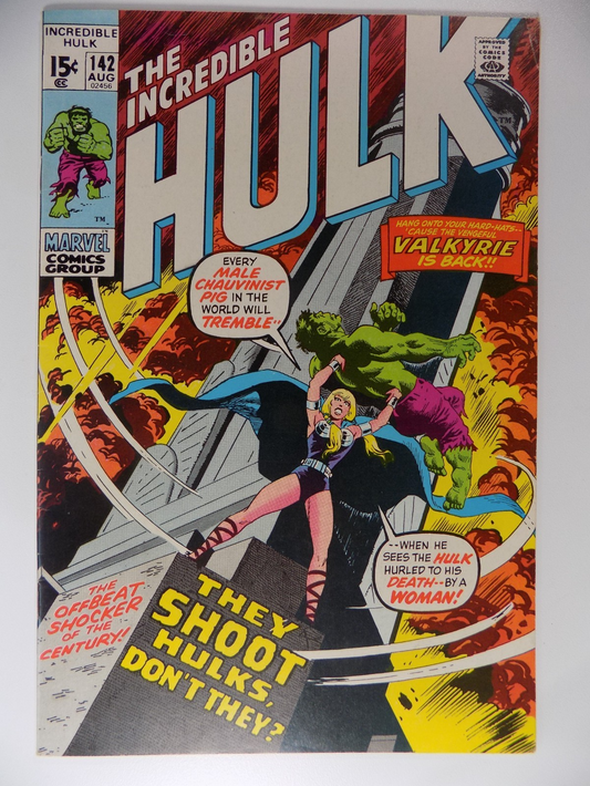 Hulk #142 Marvel Comic August 1971 Very Fine-