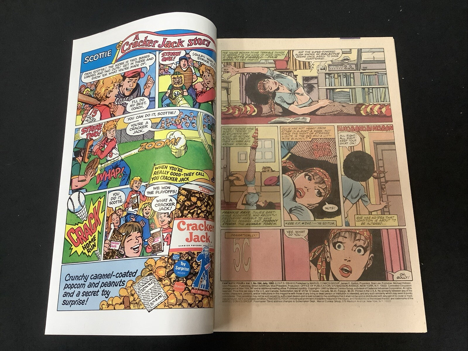 Fantastic Four #244 (Marvel July 1982) VF+ (8.5) 1st App Nova (Frankie Raye)