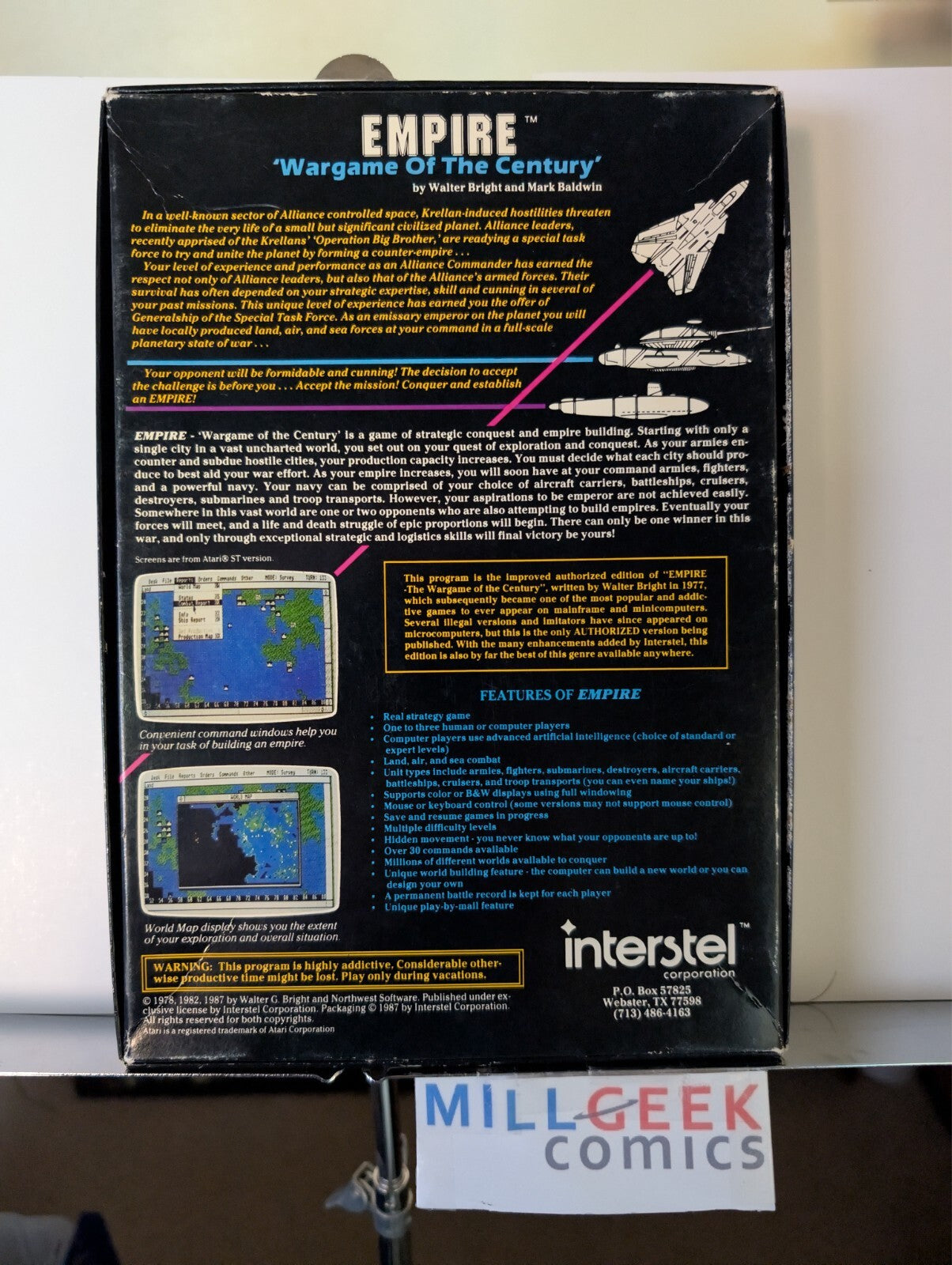 Empire: Wargame of the Century (Amiga 3.5") Complete Big Box -JD