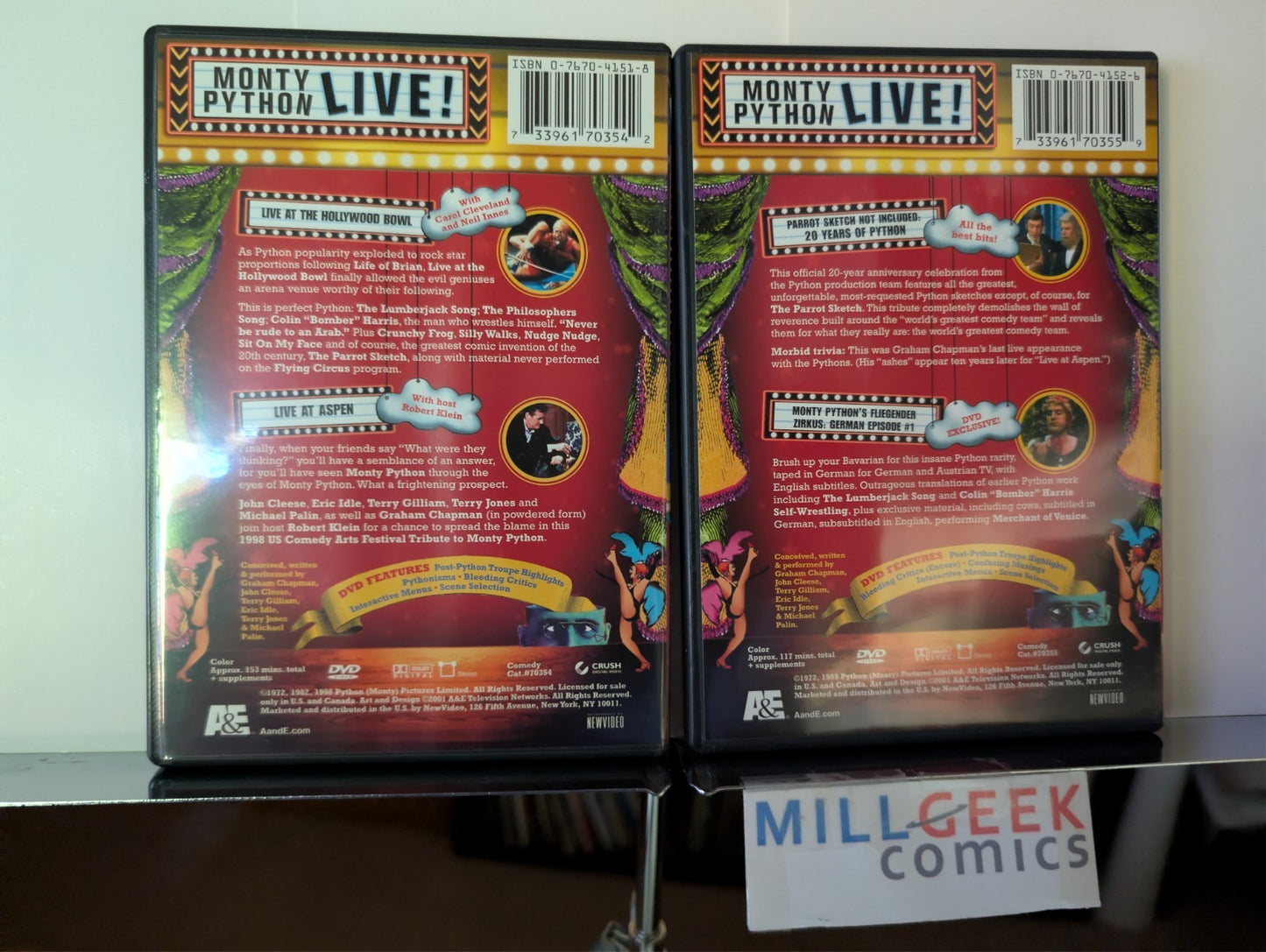 Monty Python Live! 2 Disc Set, Eric Idle, John Cleese, Terry Jones (DVD) -JD