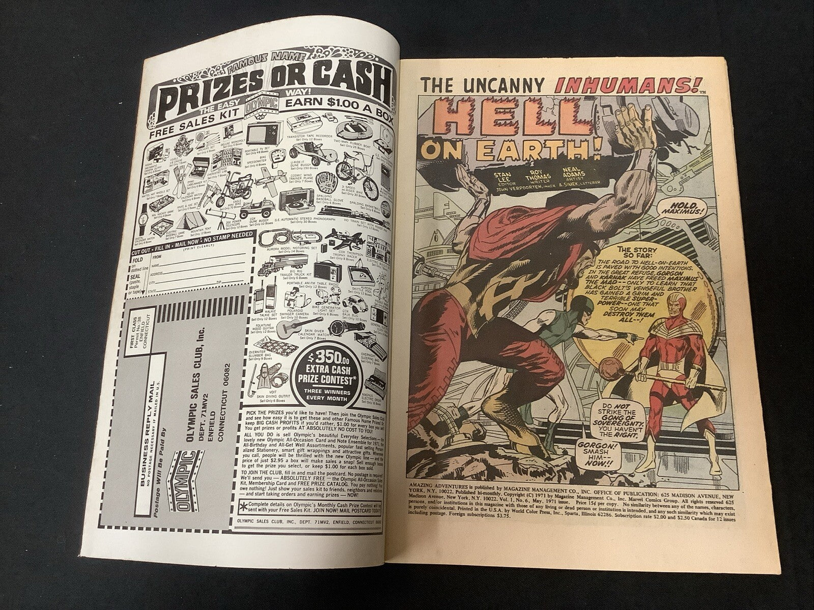 Amazing Adventures #6 (Marvel Comics May 1971) VF- (7.5) Stan Lee