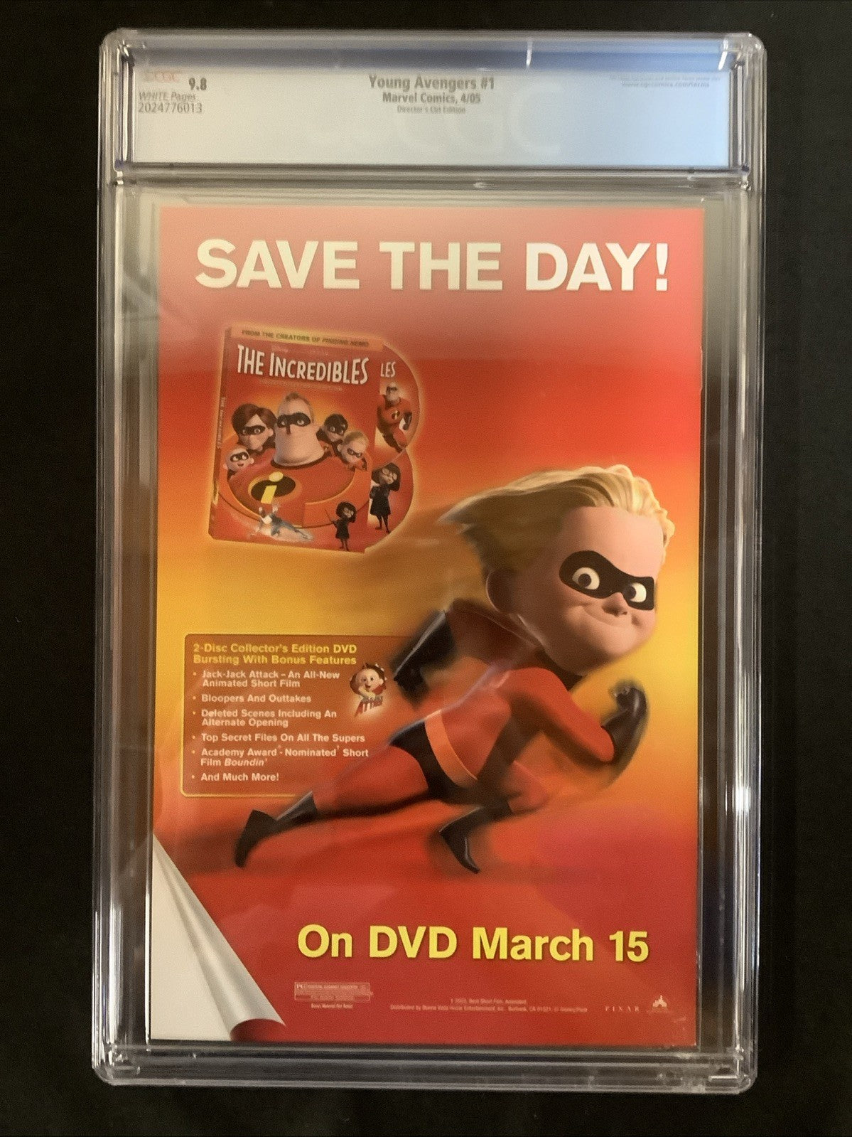 Young The Avengers Director's Cut #1 (Marvel Comics 2005) CGC Graded 9.8 (NM/M)