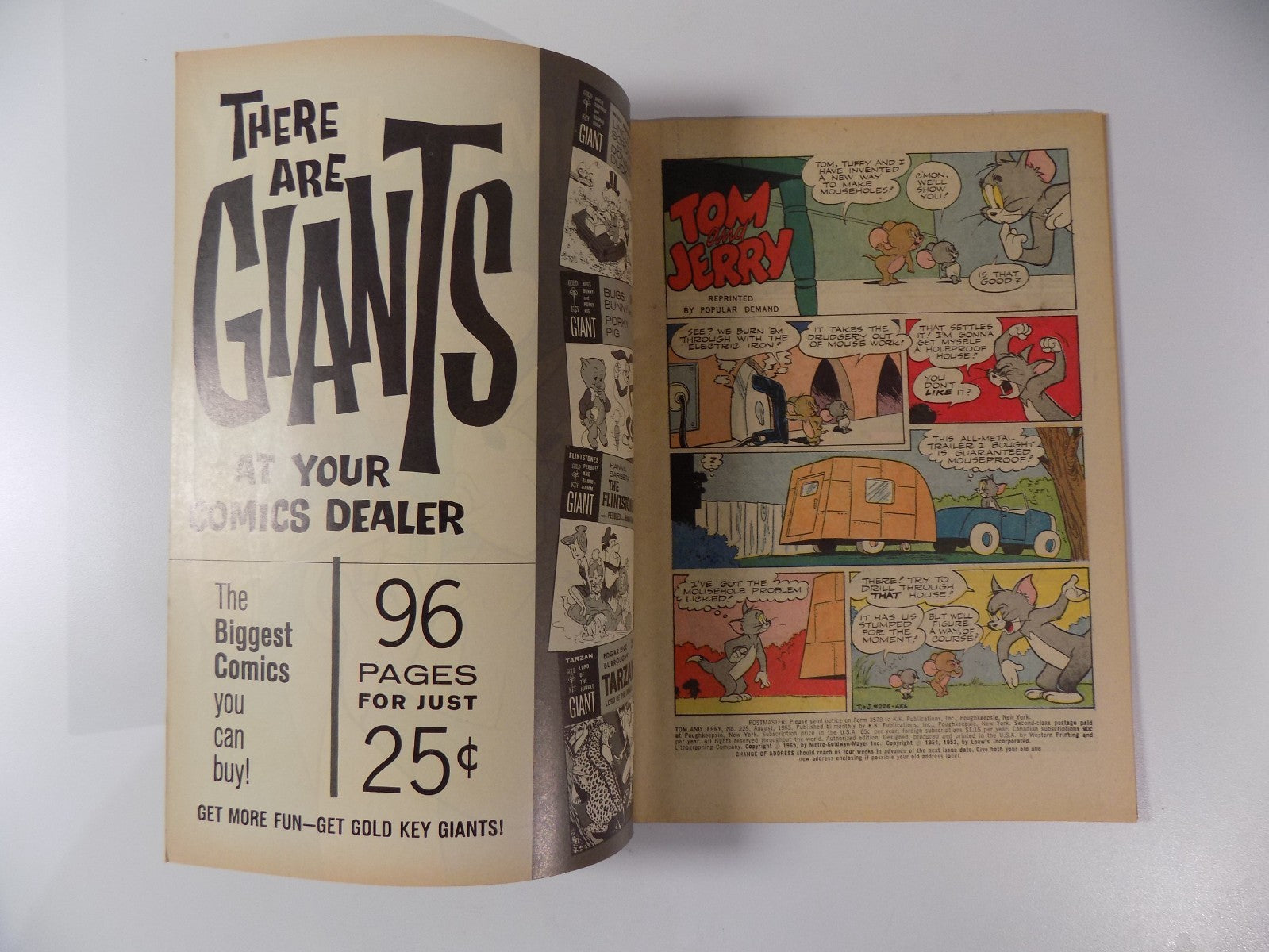 Tom and Jerry #225 Gold Key Comic August 1965 Very Fine- 