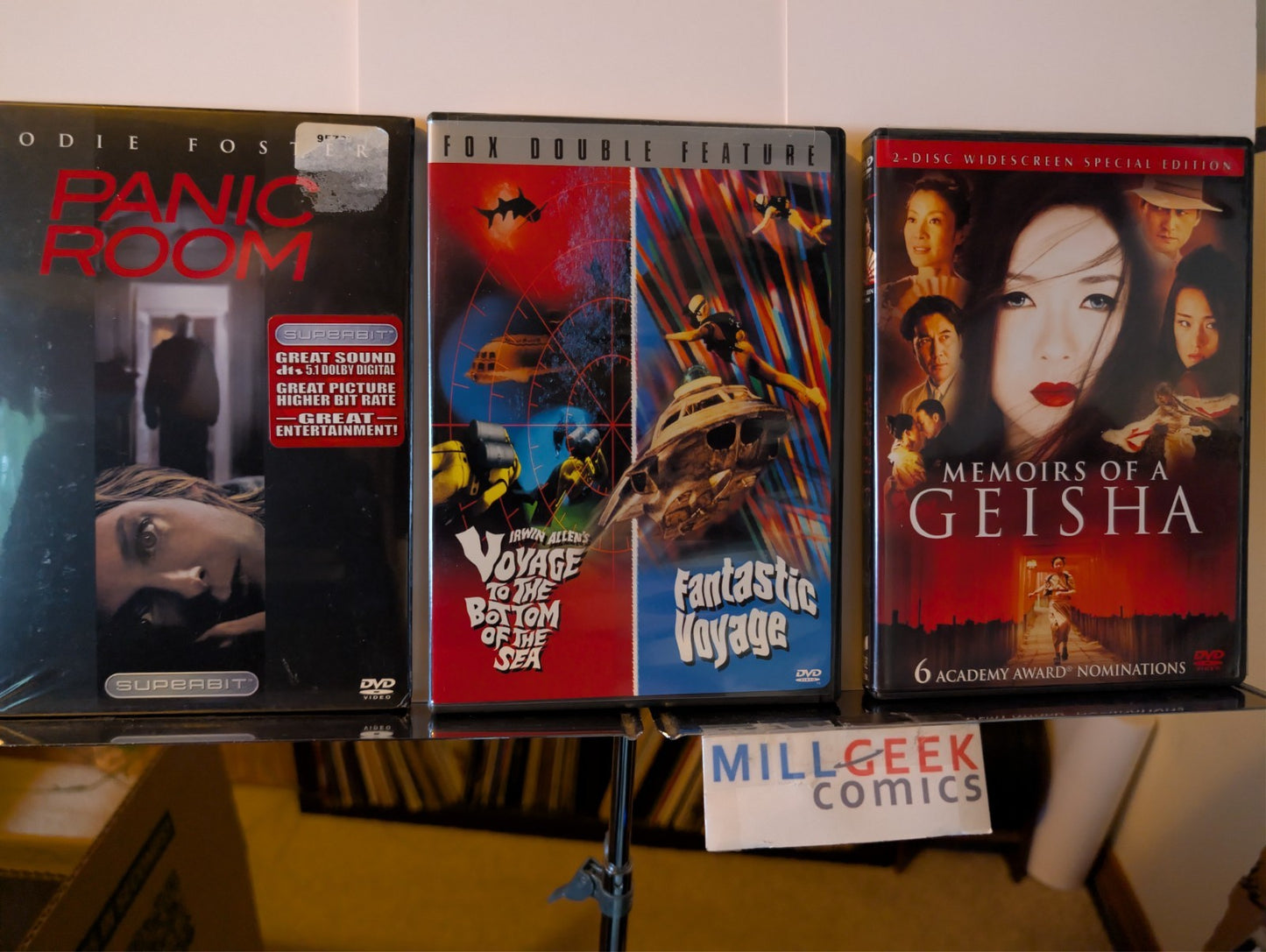 Panic Room / Voyage to the Bottom of the Sea / Memoirs of a Geisha (DVD) -JD