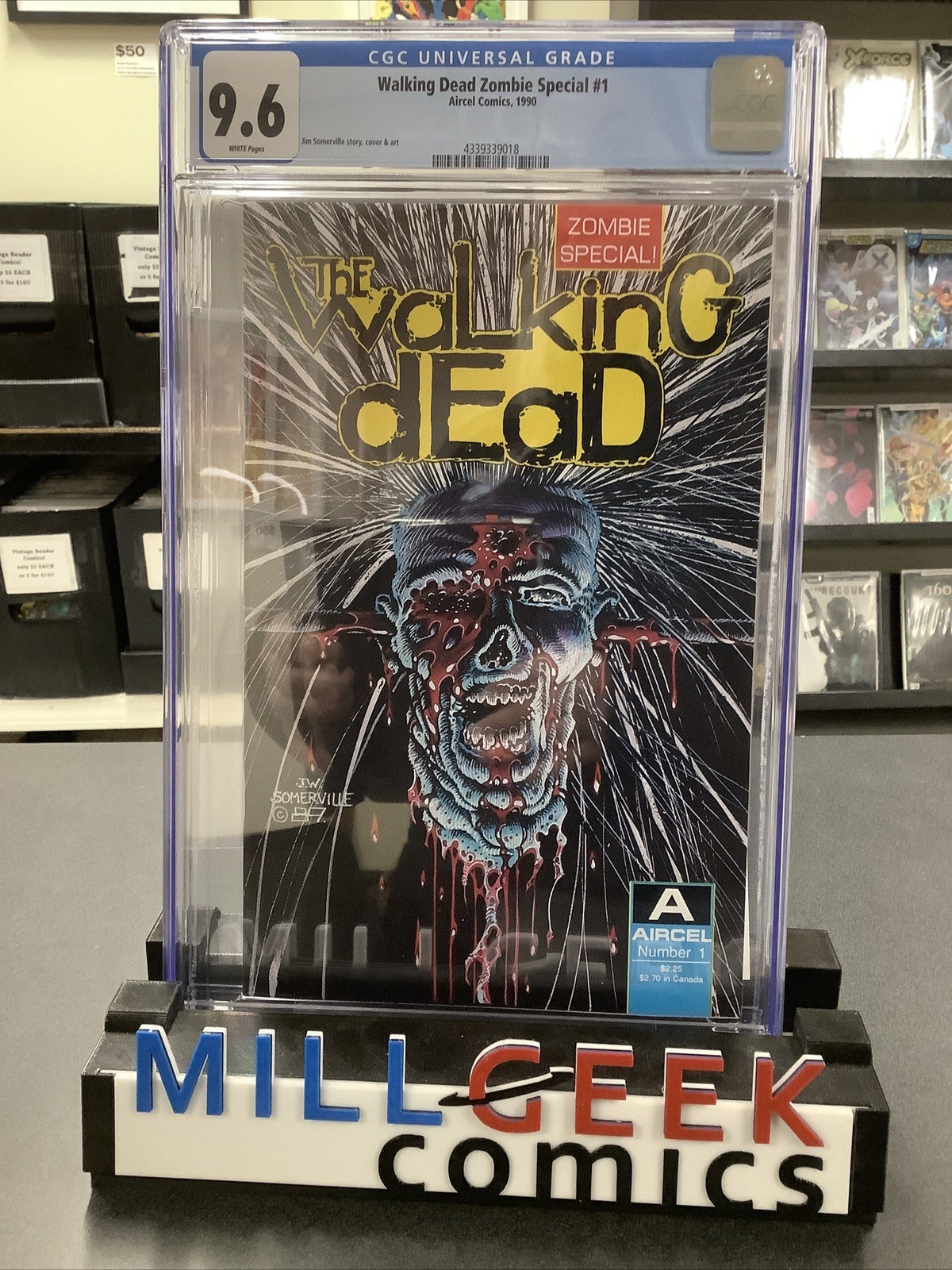 Walking Dead Zombie Special #1 Aircel 1990 CGC 9.6 - Not AMC or Image - Scarce!