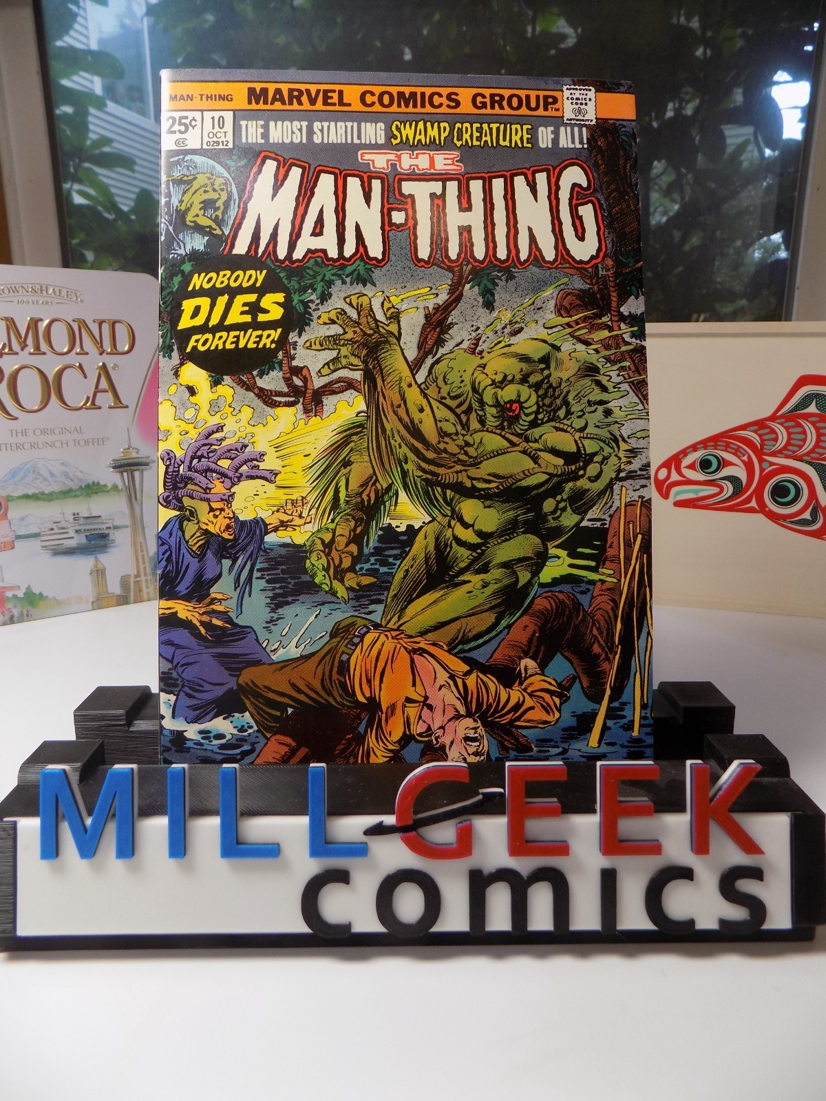 Man-Thing #10 Marvel Comic October 1974 Very Fine+