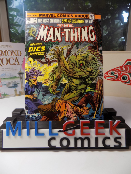 Man-Thing #10 Marvel Comic October 1974 Very Fine+
