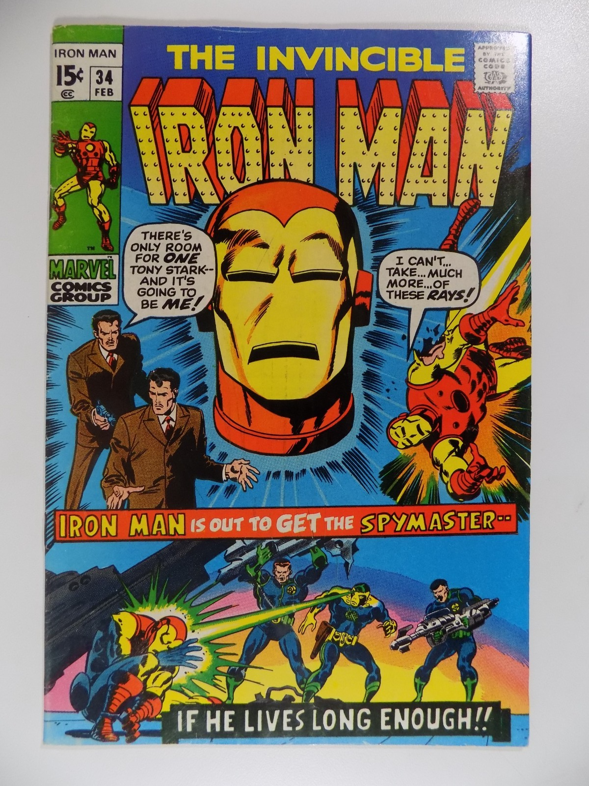 Iron Man #34 Marvel Comic February 1971 Fine/Very Fine