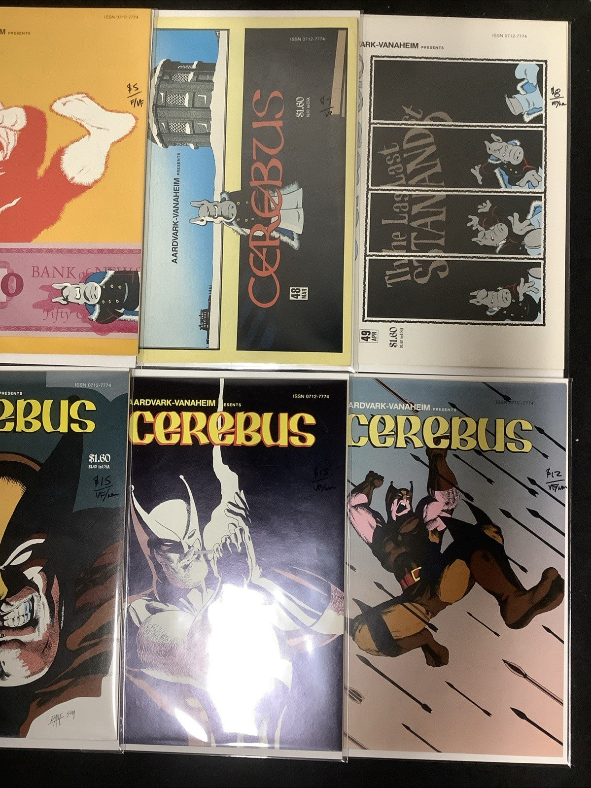 Cerebus #43-56 Comic Lot, Aardvark-Vanaheim, Dave Sim, Origin Of The Wolveroach