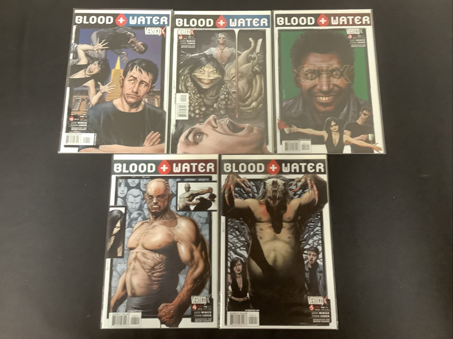 BLOOD + WATER #1-5 Complete Comic Set, Vertigo, Judd Winick/Tom Coker