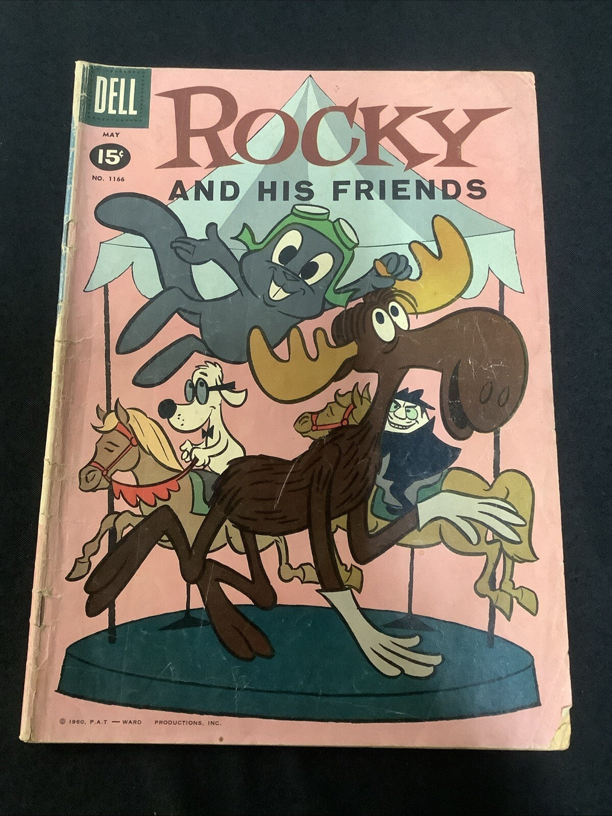 Four Color #1166 (Dell 1961) G/VG (3.0) 1/2” Spine Roll, Rocky And Bullwinkle