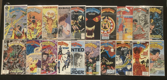 Wonder Woman #43-62 Comic Lot, DC Comics, George Perez, WW Vs. Lobo, 1990
