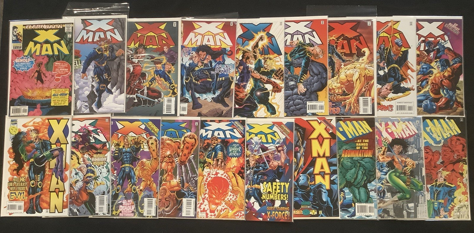 X-Man #5-41 & #-1 Comic Lot, Marvel Comics, Kavanagh/Cruz/Loeb, 1995