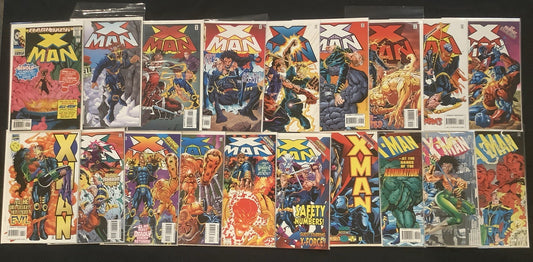 X-Man #5-41 & #-1 Comic Lot, Marvel Comics, Kavanagh/Cruz/Loeb, 1995