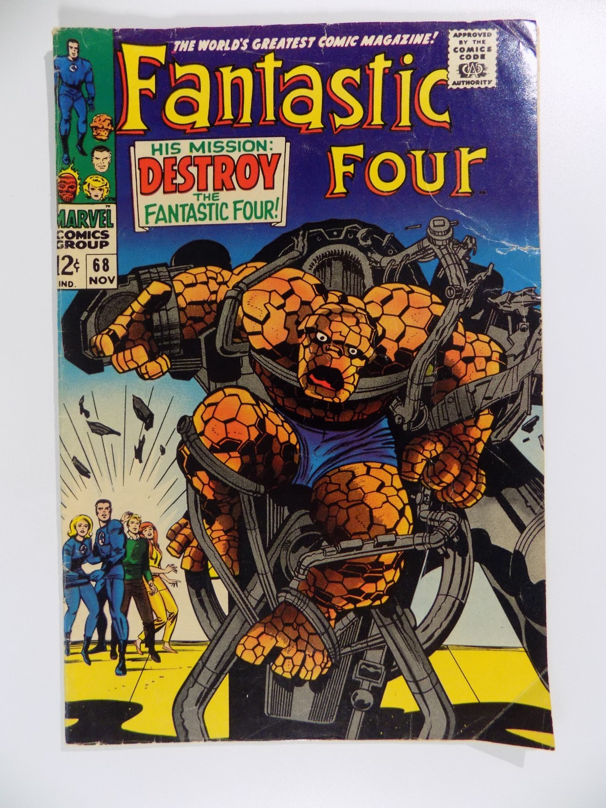 Fantastic Four #68 Marvel Comic November 1967 Fine