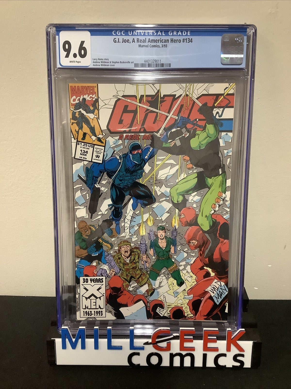 G.I. Joe, A Real American Hero #134, CGC Graded 9.6, White Pages, Larry Hama