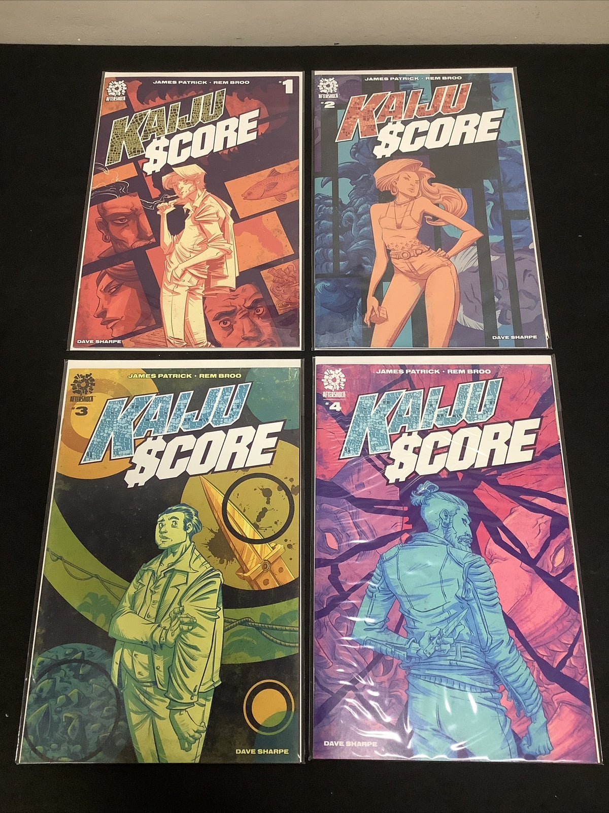 Kaiju Score #1-4 Complete Comic Set, Aftershock, James Patrick, Sony Movie Spec