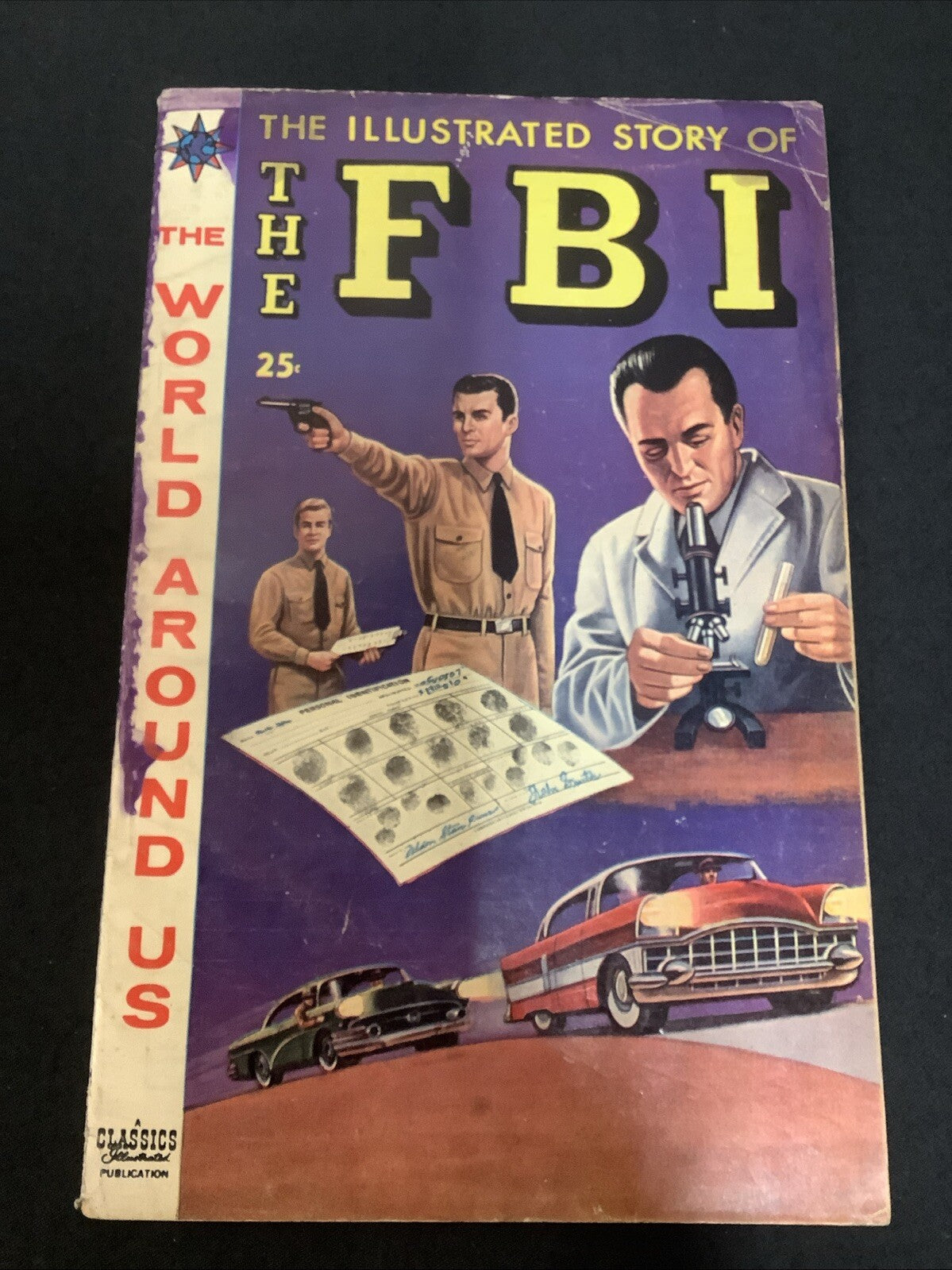 World Around Us #6 (1959) VG+ (4.5) FBI Illustrated Stories, George Evans