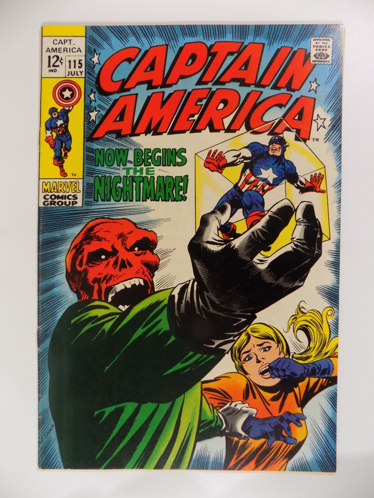 Captain America #115 Marvel Comic July 1969 Fine+