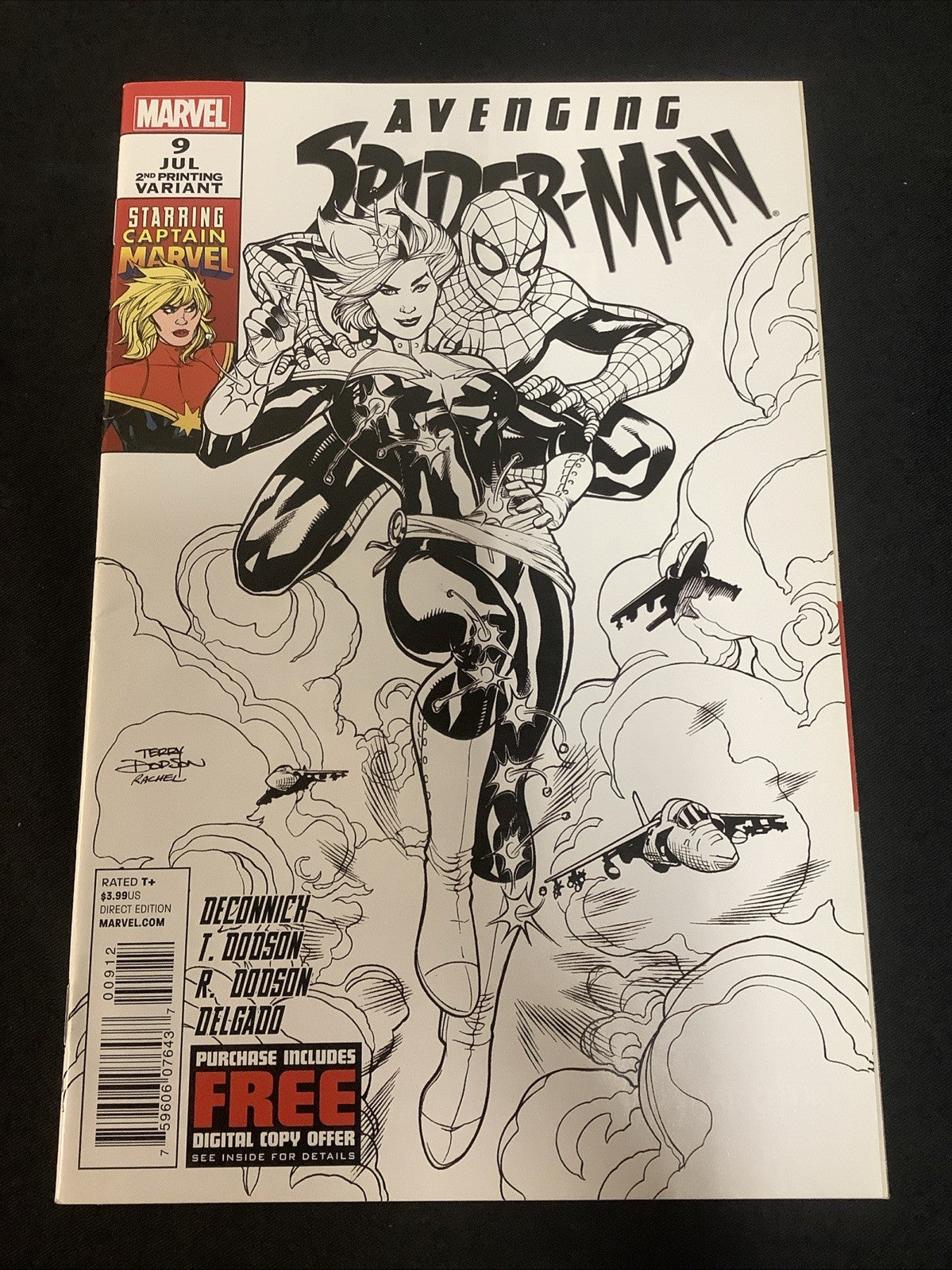 Avenging Spider-Man #9 (Marvel 2012) VF/NM (9.0) Dodson 2nd Print B&W Cover