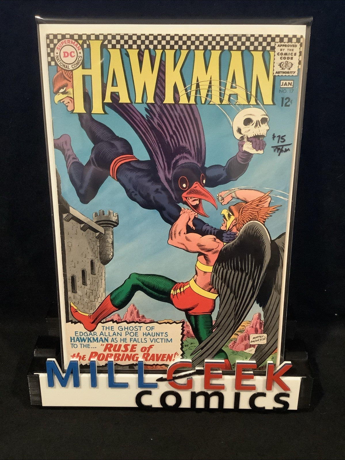 Hawkman #17 (DC Comics December 1966-January 1967) VF/NM (9.0) Murphy Anderson