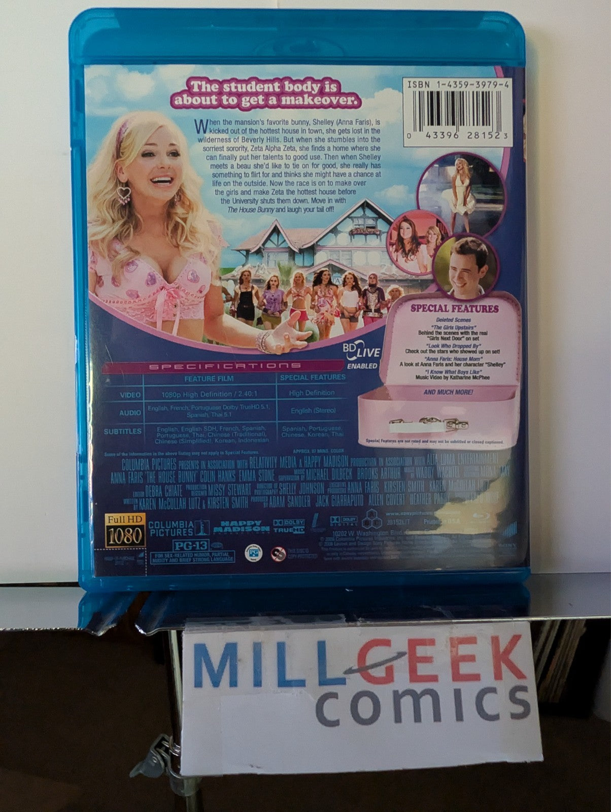 Trainwreck / The House Bunny / Snatched, 3 Comedy Movie Set (Blu-ray) -JD