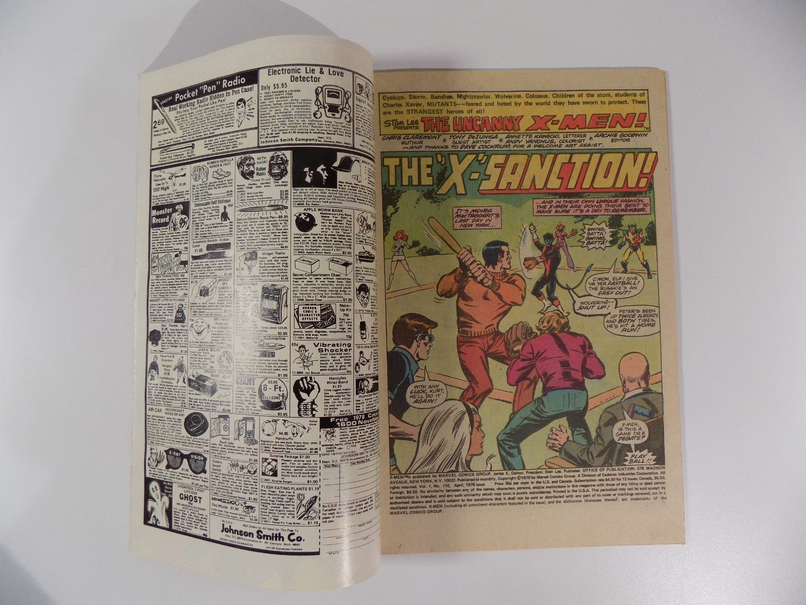 X-Men #110 Marvel Comic April 1978 Very Fine
