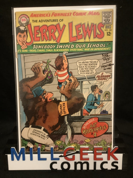 Adventures of Jerry Lewis #103, VG/F (5.0) Cover Detached Top Staple, Neal Adams