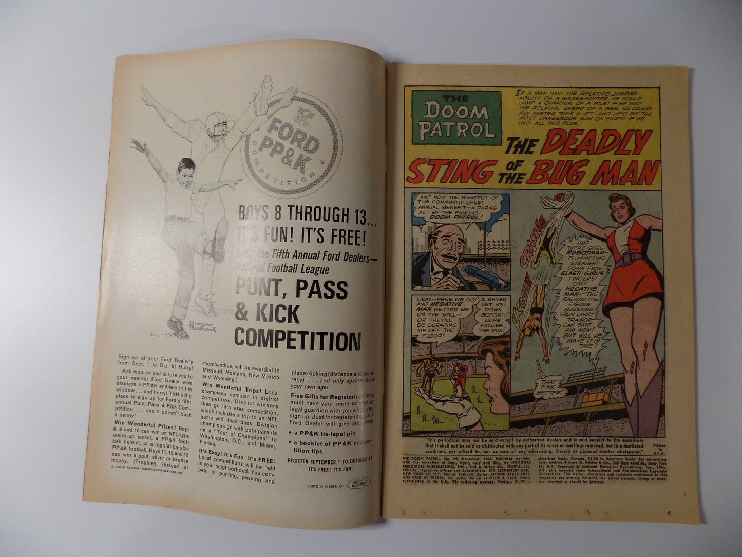 Doom Patrol # 99 DC Comics Fine+ November 1965