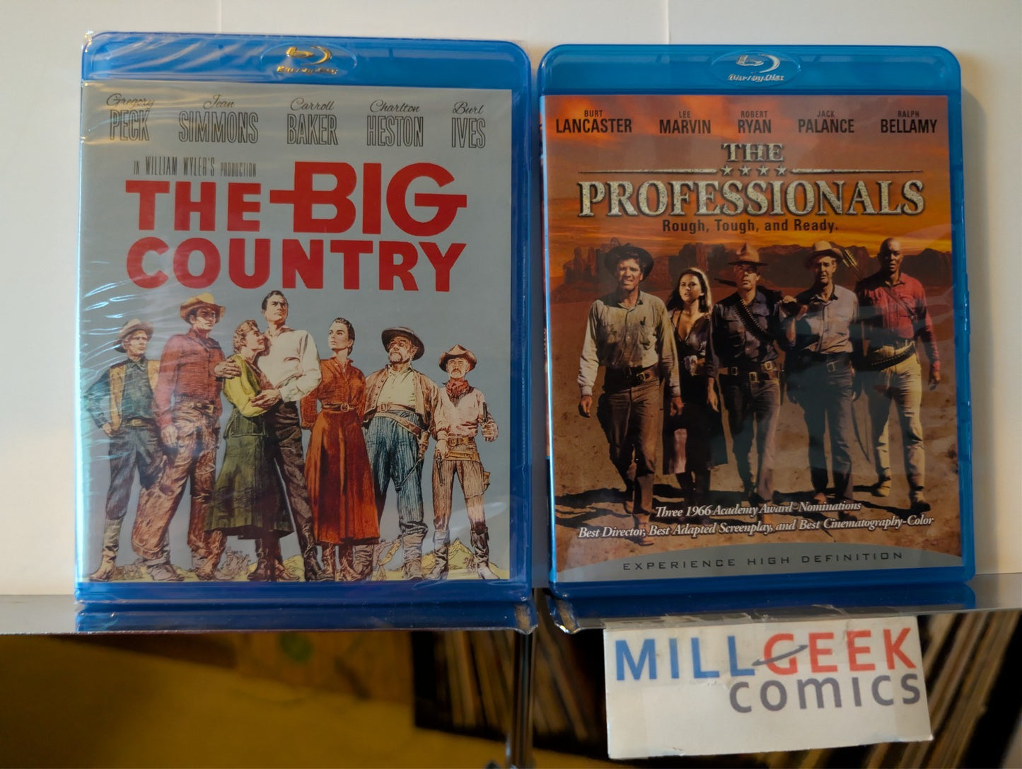 The Big Country / The Professionals, 2 Western Movie Set (Blu-ray) -JD