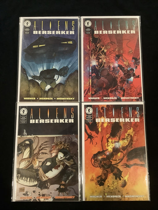 Aliens: Berserker #1-4 Complete Comic Set, Dark Horse, John Wagner, 1995