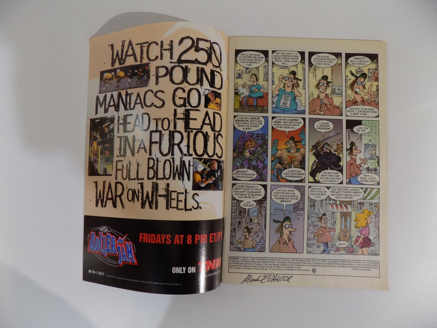 Fanboy #1 DC Comic Signed by Haley & Evanier March 1999 NM-