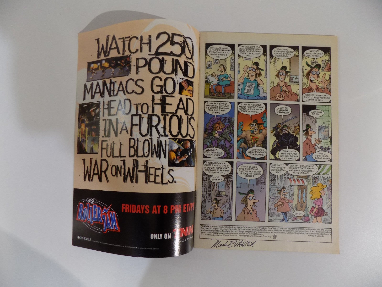 Fanboy #1 DC Comic Signed by Haley & Evanier March 1999 NM-