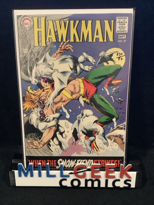 Hawkman #27 (DC Comics August-September 1968) F+ (6.5) Joe Kubert