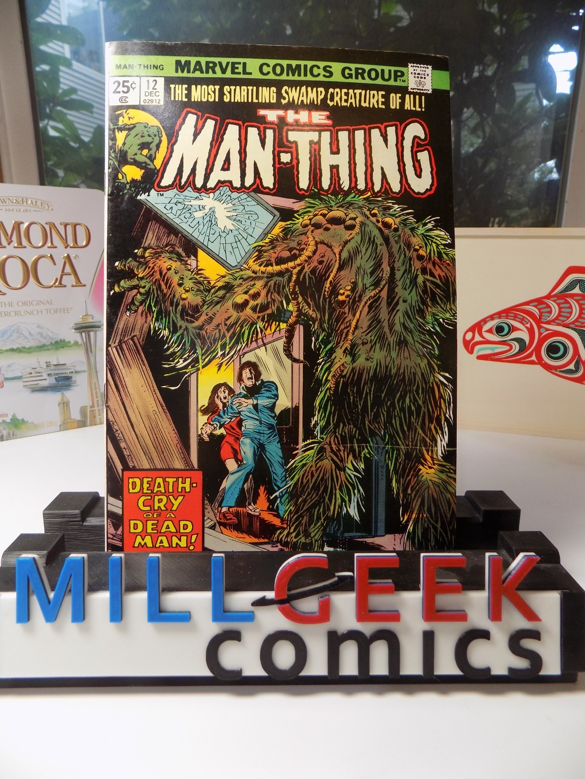 Man-Thing #12 Marvel Comic December 1974 Very Fine+