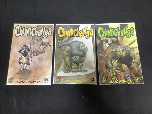Chimichanga #1-3 Complete Comic Set, Albatross, Eric Powell, First Print