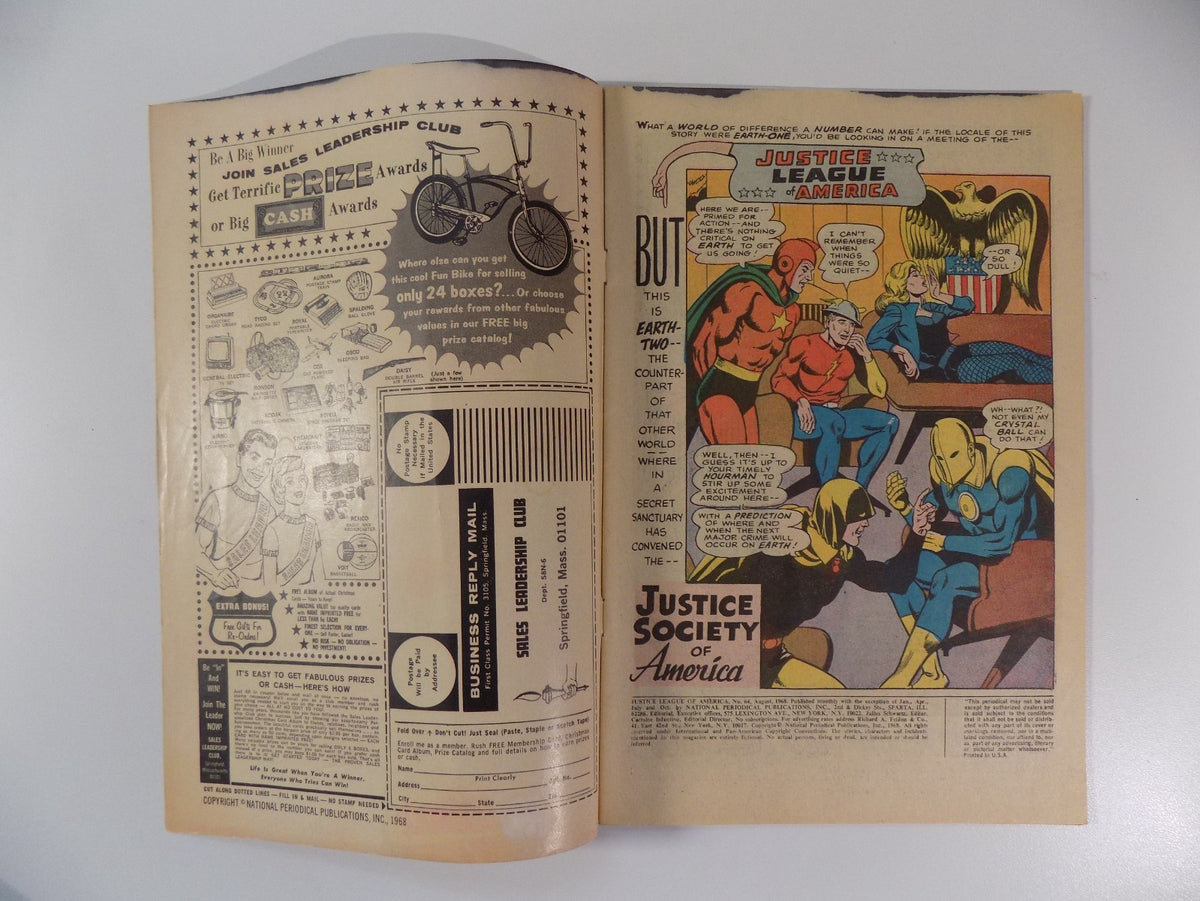 Justice League of America #64 DC Comic August 1968 Fine-