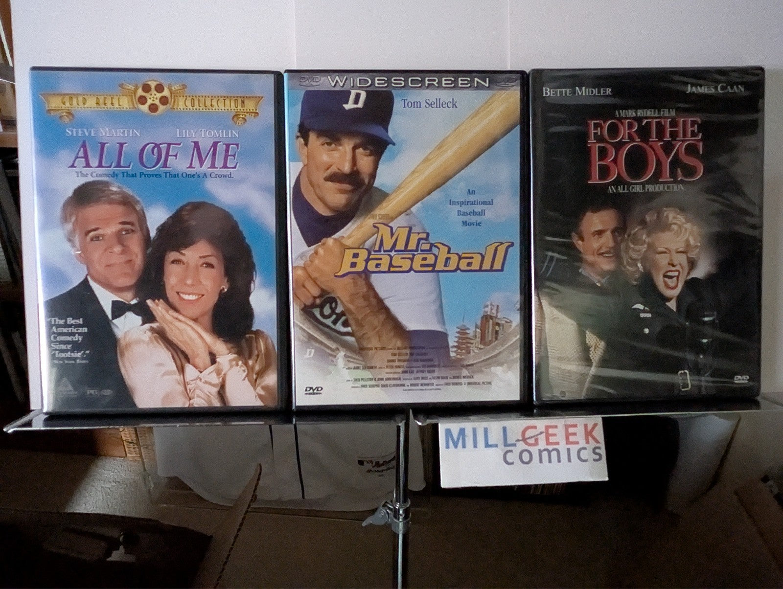 All of Me / Mr. Baseball / For the Boys, 3 Movie Set (DVD) Like New -JD