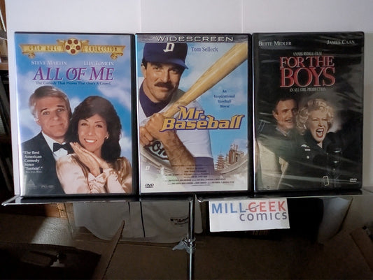 All of Me / Mr. Baseball / For the Boys, 3 Movie Set (DVD) Like New -JD