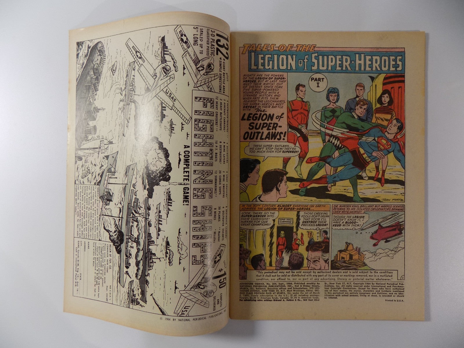 Adventure Comics #324 DC Comic September 1964 Very Fine-