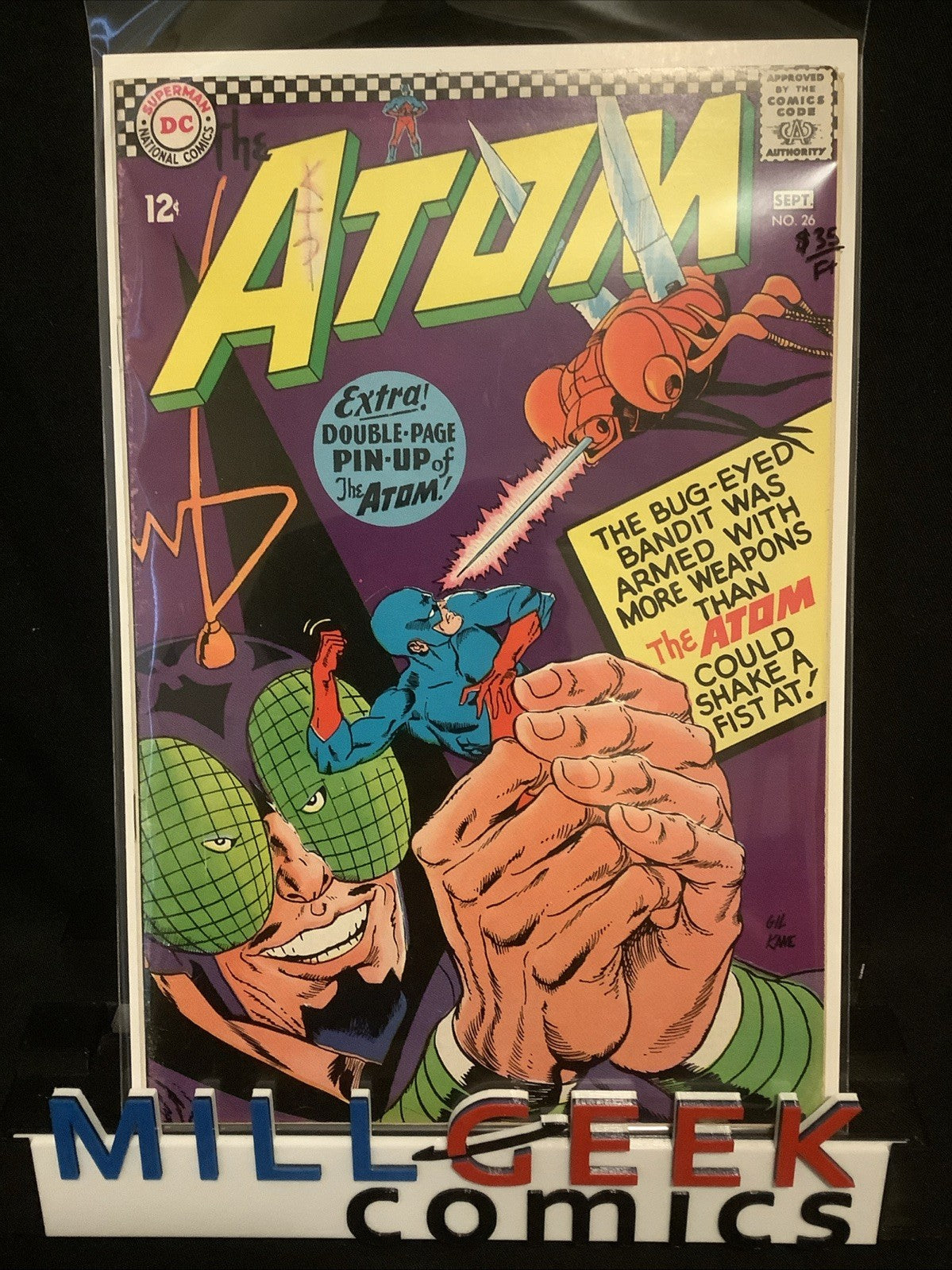 The Atom #26 (DC Comics 1966) F+ (6.5) Gardner Fox/Gil Kane, Inner Wrap Detached
