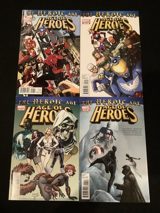 Age of Heroes #1-4 Complete Comic Set, Marvel Comics, Kurt Busiek, 2010