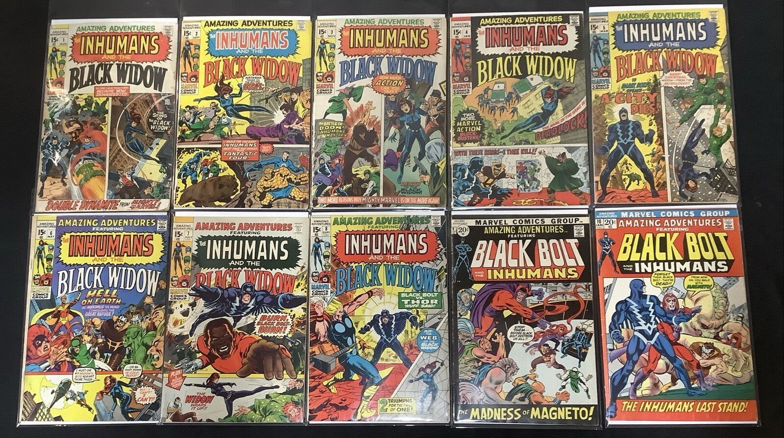 Amazing Adventures #1-17 Comic Lot (1-4,6,8 Almost Detached/Spine Splits)