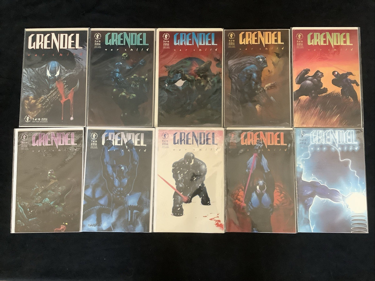 Grendel War Child #1-10 Complete Comic Set, Dark Horse Comics, Wagner/Bisley