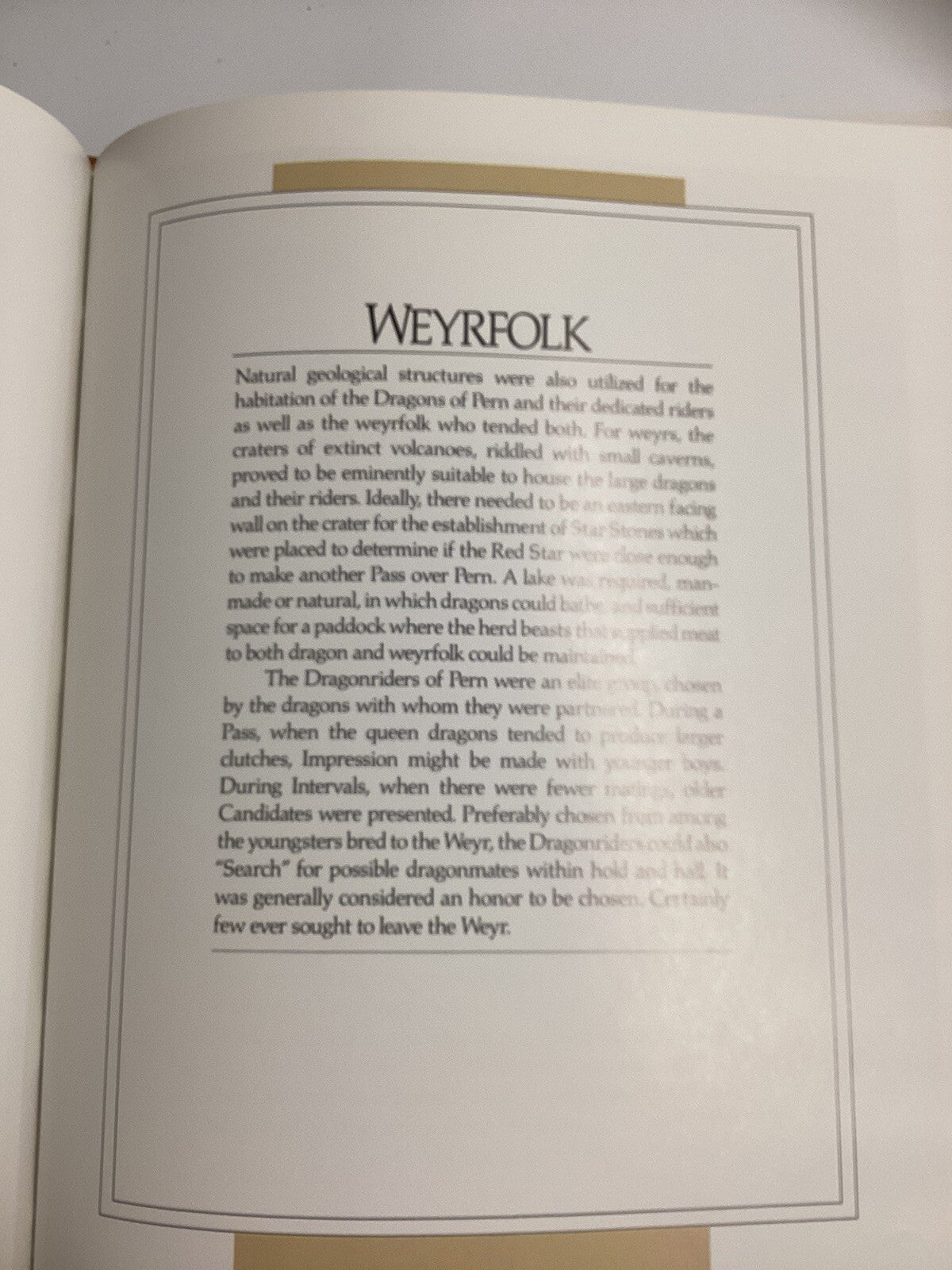 The People Of Pern Anne McCaffery Robin Wood Hardcover, Dust Jacket, Autographed