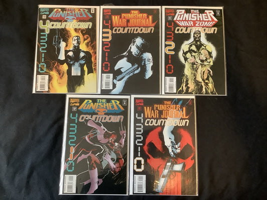 The Punisher Countdown Complete Comic Set, Marvel Comics, Jae Lee, 1995
