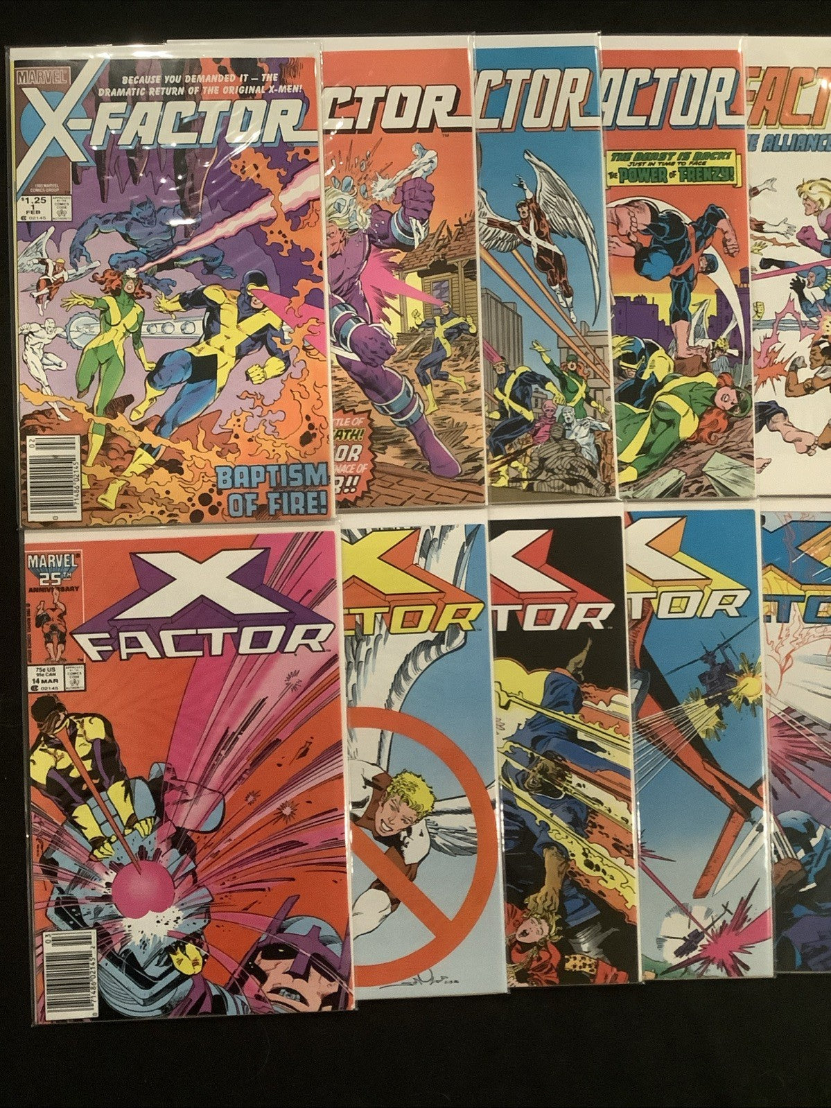X-Factor #1-26 Comic Lot, 1st Cameo And Full Appearance Of Apocalypse, Marvel