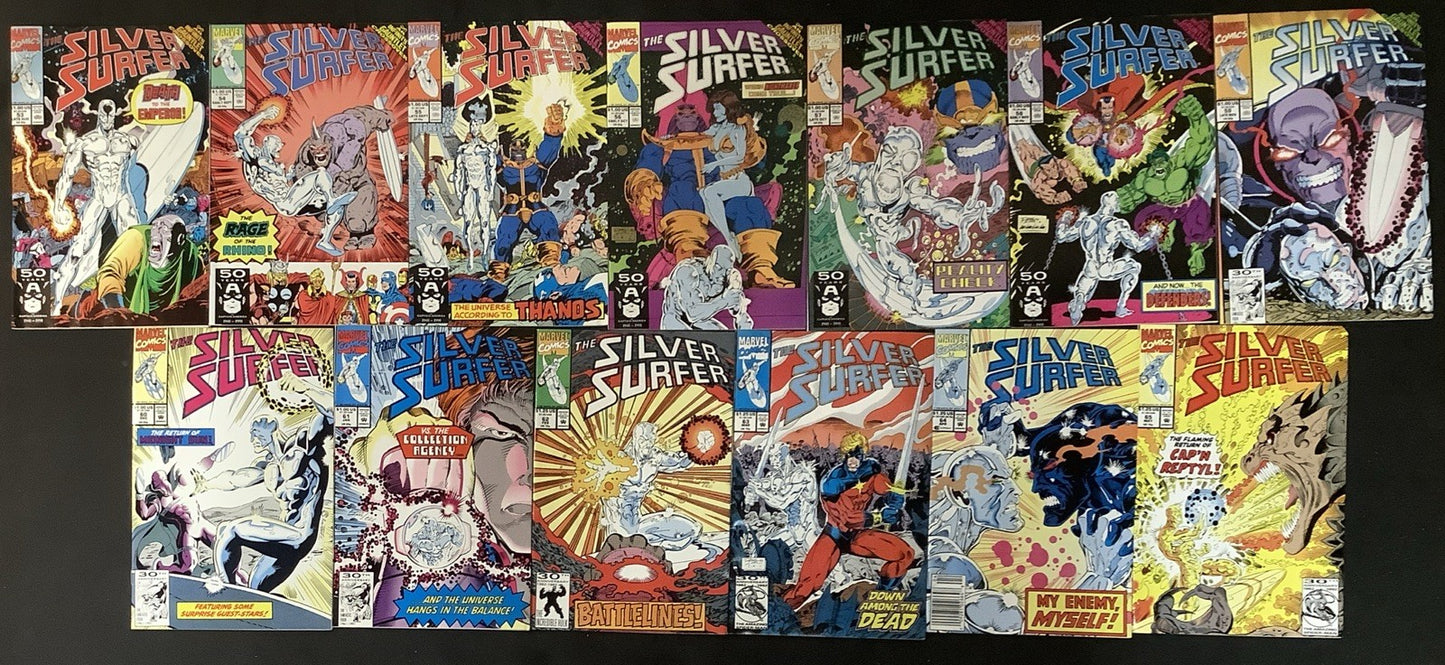Silver Surfer #1-82 + #50 Comic Lot, Reader Copies, 1st App Infinity Gauntlet