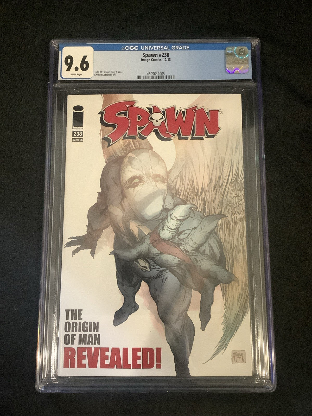 Spawn #238 (Image Comics) CGC Graded 9.6 (NM+) White Pages, Todd McFarlane, 2013