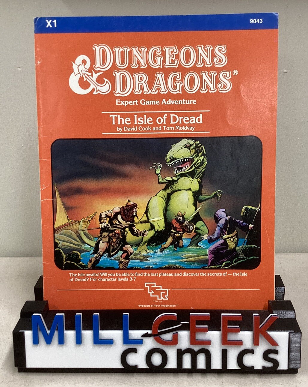 D&D Module X1-The Isle of Dread Orange -Dungeons & DragonsTSR 9043 4th Print D3